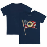 MLB Milwaukee Brewers Tiny Turnip Youth Baseball Flag T-Shirt