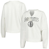 NBA Brooklyn Nets Concepts Sport Women's Sunray Notch Neck Long Sleeve Top