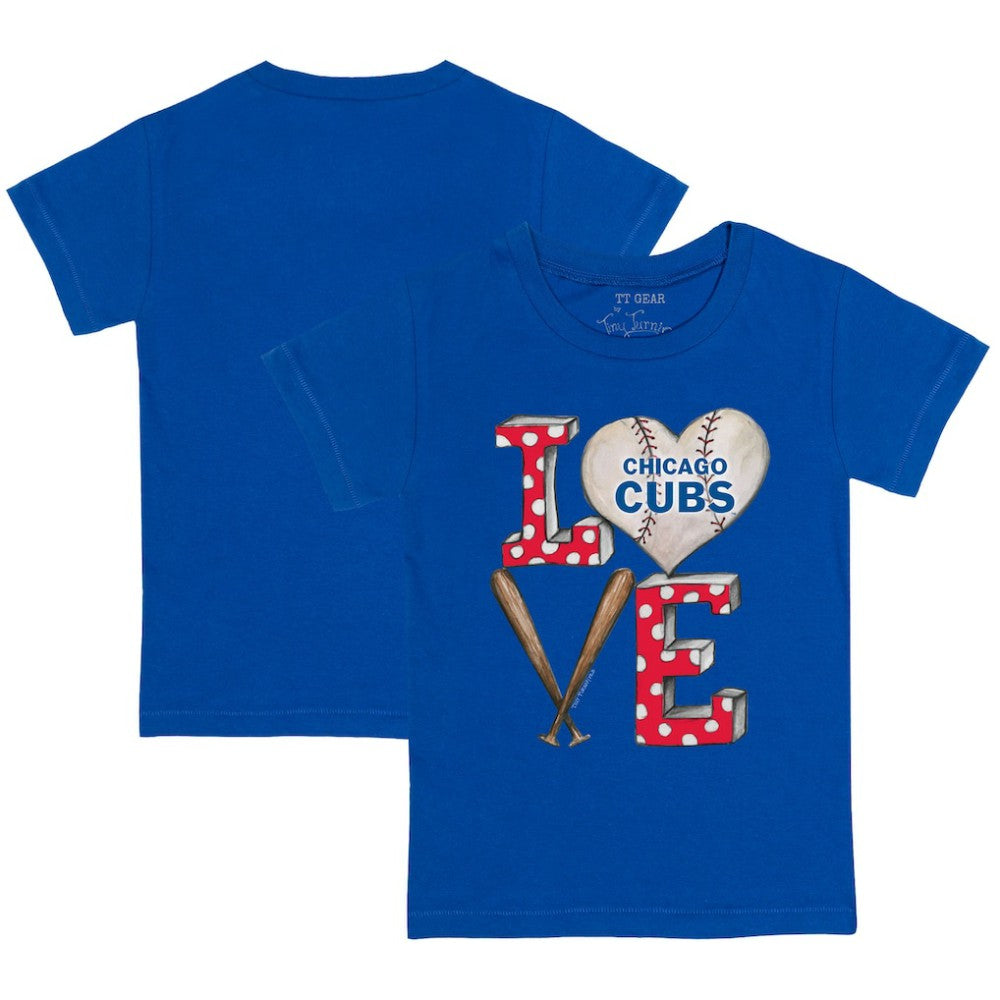 MLB Chicago Cubs Tiny Turnip Youth Baseball Love T-Shirt