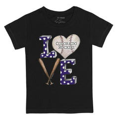 MLB Colorado Rockies Tiny Turnip Youth Baseball Love T-Shirt