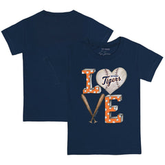 MLB Detroit Tigers Tiny Turnip Youth Baseball Love T-Shirt