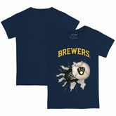MLB Milwaukee Brewers Tiny Turnip Youth Baseball Tear T-Shirt