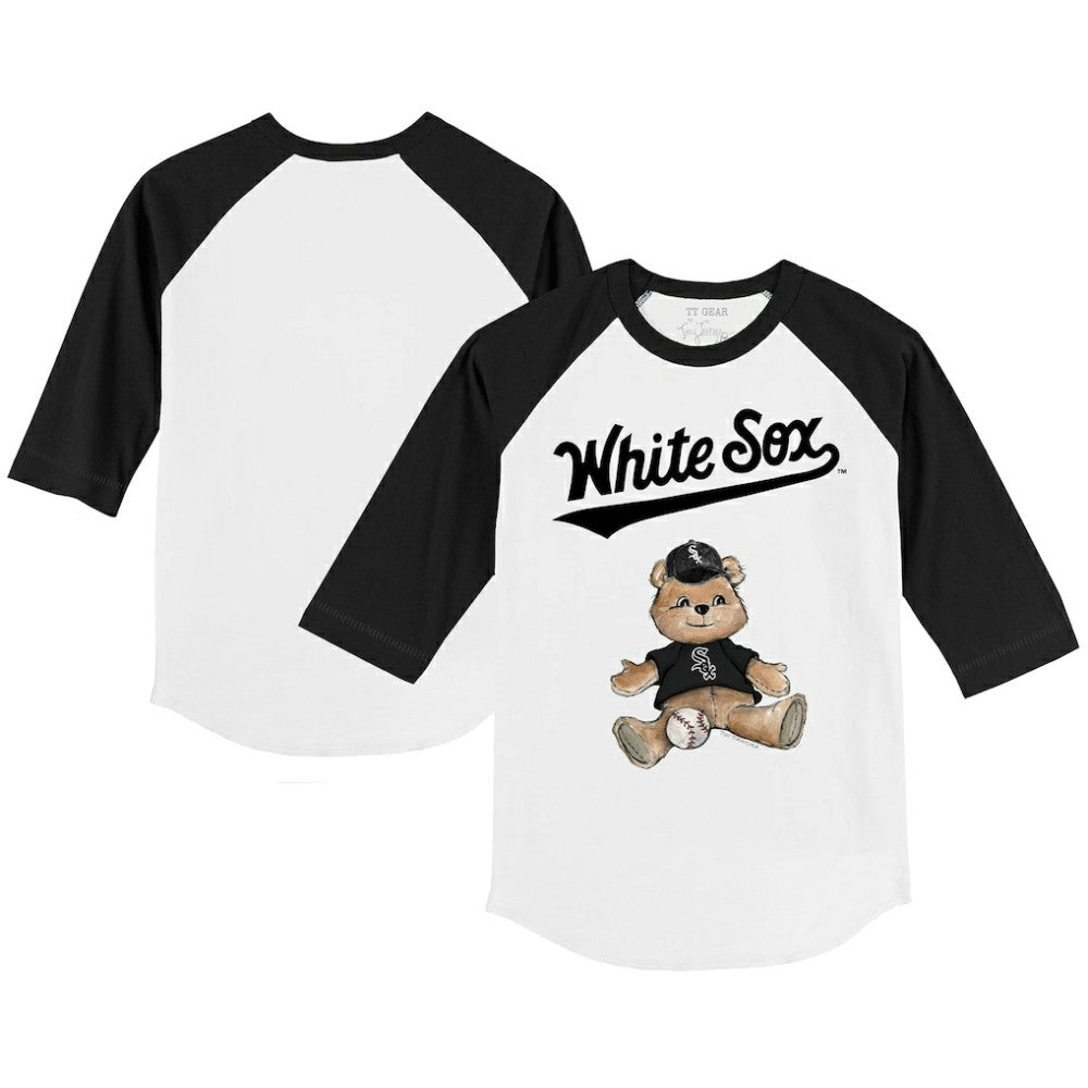 MLB Chicago White Sox Tiny Turnip Youth Teddy Boy 3/4-Sleeve Raglan T-Shirt