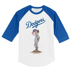 MLB Los Angeles Dodgers Tiny Turnip Youth Bubbles 3/4-Sleeve Raglan T-Shirt