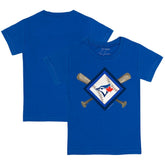 MLB Toronto Blue Jays Tiny Turnip Youth Diamond Cross Bats T-Shirt