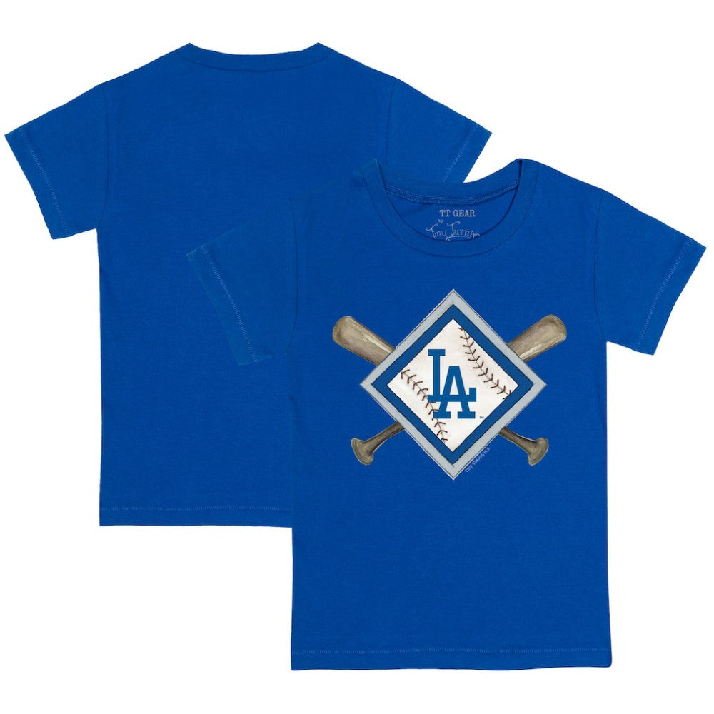 MLB Los Angeles Dodgers Tiny Turnip Youth Diamond Cross Bats T-Shirt