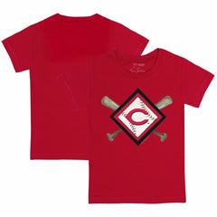 MLB Cincinnati Reds Tiny Turnip Youth Diamond Cross Bats T-Shirt