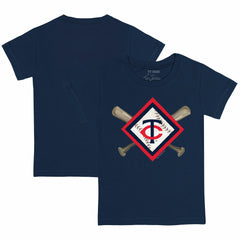 MLB Minnesota Twins Tiny Turnip Youth Diamond Cross Bats T-Shirt