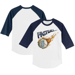 MLB Seattle Mariners Tiny Turnip Youth Fastball 3/4-Sleeve Raglan T-Shirt