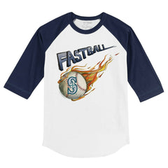 MLB Seattle Mariners Tiny Turnip Youth Fastball 3/4-Sleeve Raglan T-Shirt