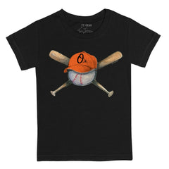 MLB Baltimore Orioles Tiny Turnip Youth Hat Crossbats T-Shirt