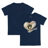 MLB Milwaukee Brewers Tiny Turnip Youth Heart Banner T-Shirt