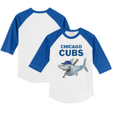 MLB Chicago Cubs Tiny Turnip Youth Shark 3/4-Sleeve Raglan T-Shirt