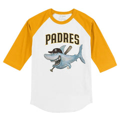 MLB San Diego Padres Tiny Turnip Youth Shark 3/4-Sleeve Raglan T-Shirt