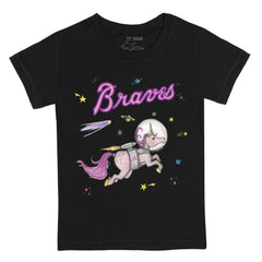 MLB Atlanta Braves Tiny Turnip Youth Space Unicorn T-Shirt