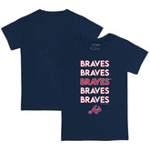 MLB Atlanta Braves Tiny Turnip Youth Stacked T-Shirt