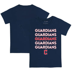 MLB Cleveland Guardians Tiny Turnip Youth Stacked T-Shirt