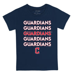 MLB Cleveland Guardians Tiny Turnip Youth Stacked T-Shirt