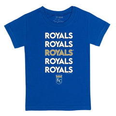 MLB Kansas City Royals Tiny Turnip Youth Stacked T-Shirt