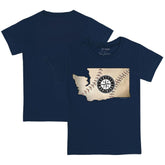 MLB Seattle Mariners Tiny Turnip Youth State Outline T-Shirt