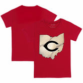 MLB Cincinnati Reds Tiny Turnip Youth State Outline T-Shirt
