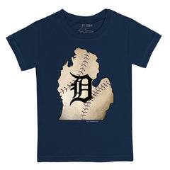 MLB Detroit Tigers Tiny Turnip Youth State Outline T-Shirt