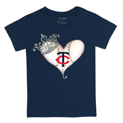 MLB Minnesota Twins Tiny Turnip Youth Tiara Heart T-Shirt