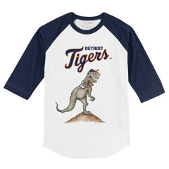 MLB Detroit Tigers Tiny Turnip Youth TT Rex 3/4-Sleeve Raglan T-Shirt