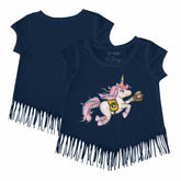 MLB Milwaukee Brewers Tiny Turnip Girls Youth Unicorn Fringe T-Shirt