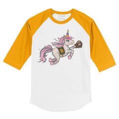 MLB San Diego Padres Tiny Turnip Youth Unicorn 3/4-Sleeve Raglan T-Shirt