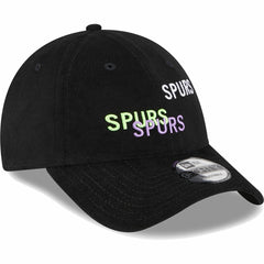Tottenham Hotspur New Era Triple Wordmark 9FORTY Adjustable Hat - New Era Black