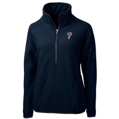 MLB Philadelphia Phillies Cutter & Buck Women's Americana Logo Cascade Eco Sherpa Fleece Half-Zip Pullover Jacket