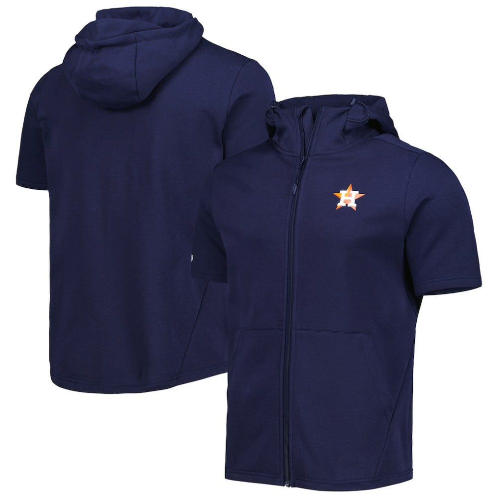 MLB Houston Astros Levelwear Recruit Full-Zip Short Sleeve Hoodie