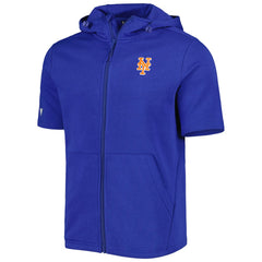 MLB New York Mets Levelwear Recruit Full-Zip Short Sleeve Hoodie