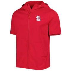 MLB St. Louis Cardinals Levelwear Recruit Full-Zip Short Sleeve Hoodie