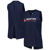 MLB Boston Red Sox Levelwear Women's Paisley Chase V-Neck Tank Top