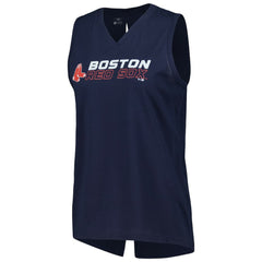 MLB Boston Red Sox Levelwear Women's Paisley Chase V-Neck Tank Top