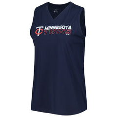 MLB Minnesota Twins Levelwear Women's Paisley Chase V-Neck Tank Top