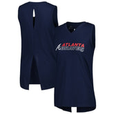 MLB Atlanta Braves Levelwear Women's Paisley Chase V-Neck Tank Top