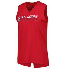 MLB St. Louis Cardinals Levelwear Women's Paisley Chase V-Neck Tank Top