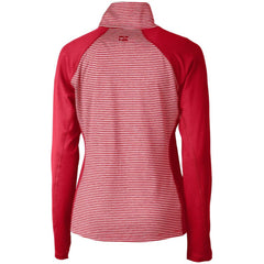 MLB Minnesota Twins Cutter & Buck Women's DryTec Forge Tonal Stripe Stretch Half-Zip Top