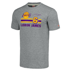 NBA LeBron James Los Angeles Lakers Homage Number Tri-Blend T-Shirt