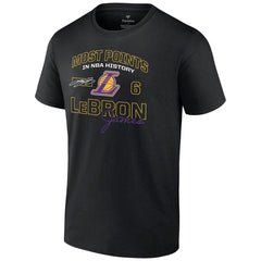 NBA LeBron James Los Angeles Lakers Most Points in NBA History T-Shirt