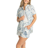 MLB Los Angeles Dodgers Lusso Women's Finley & Frankie Camp Top & Shorts Set