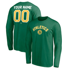 MLB Athletics Personalized Cooperstown Collection Winning Streak Long Sleeve T-Shirt