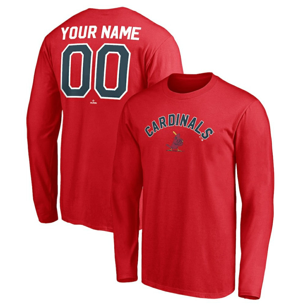 MLB St. Louis Cardinals Personalized Cooperstown Collection Winning Streak Long Sleeve T-Shirt
