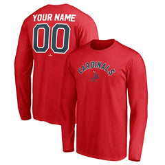 MLB St. Louis Cardinals Personalized Cooperstown Collection Winning Streak Long Sleeve T-Shirt