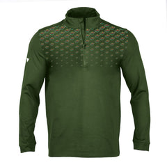 NHL Hunter Green Minnesota Wild Levelwear NHL x PGA Scout Midlayer Quarter-Zip Pullover Top