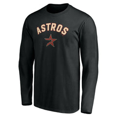 MLB Houston Astros Personalized Cooperstown Collection Alternate Winning Streak Long Sleeve T-Shirt