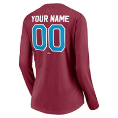 MLB Philadelphia Phillies Women's Personalized Cooperstown Collection Alternate Winning Streak Long Sleeve V-Neck T-Shirt